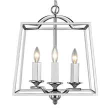 Golden 3074-3P CH - Athena 3 Light Pendant
